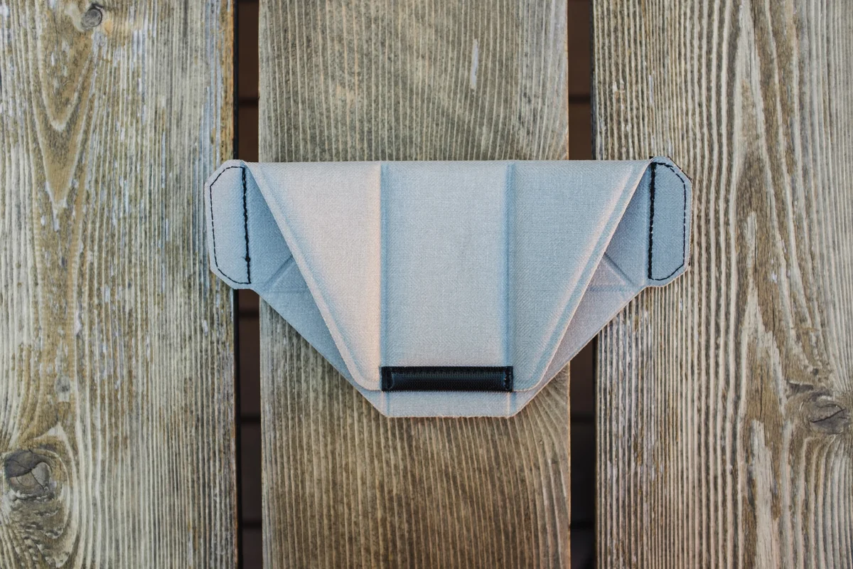 Origami-inspired FlexFold™ - folded in half to fit my Fuji X100s