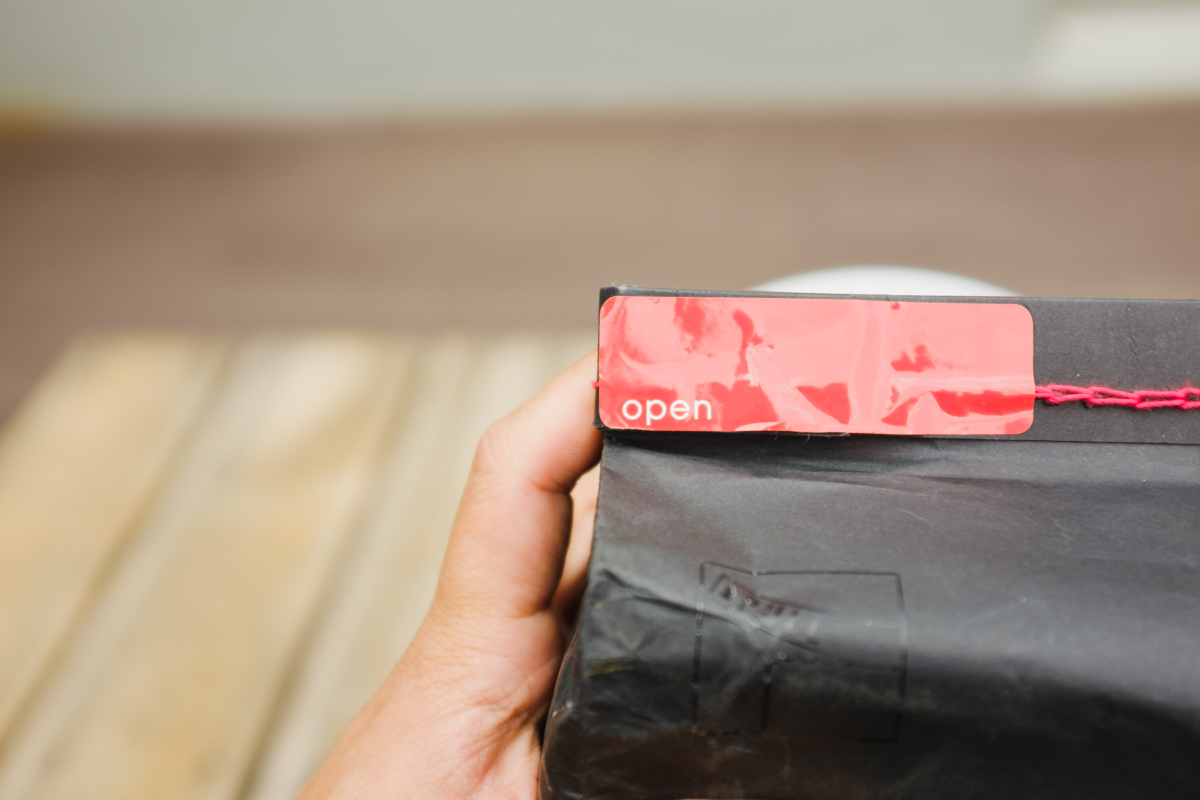 Just looking at it, I didn't know how to open the bag.