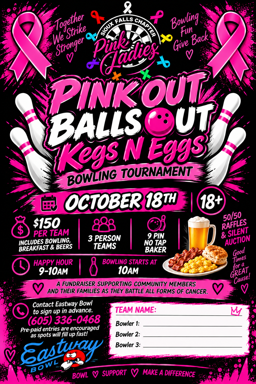 Kegs N' Eggs: Pink Out Balls Out Tournament