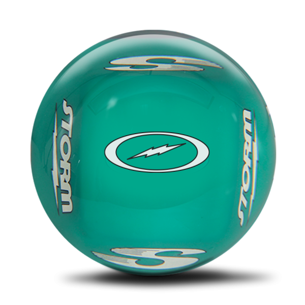 Storm Clear Teal Plastic Ball