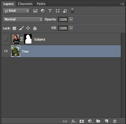  Your layers panel will appear like this: 