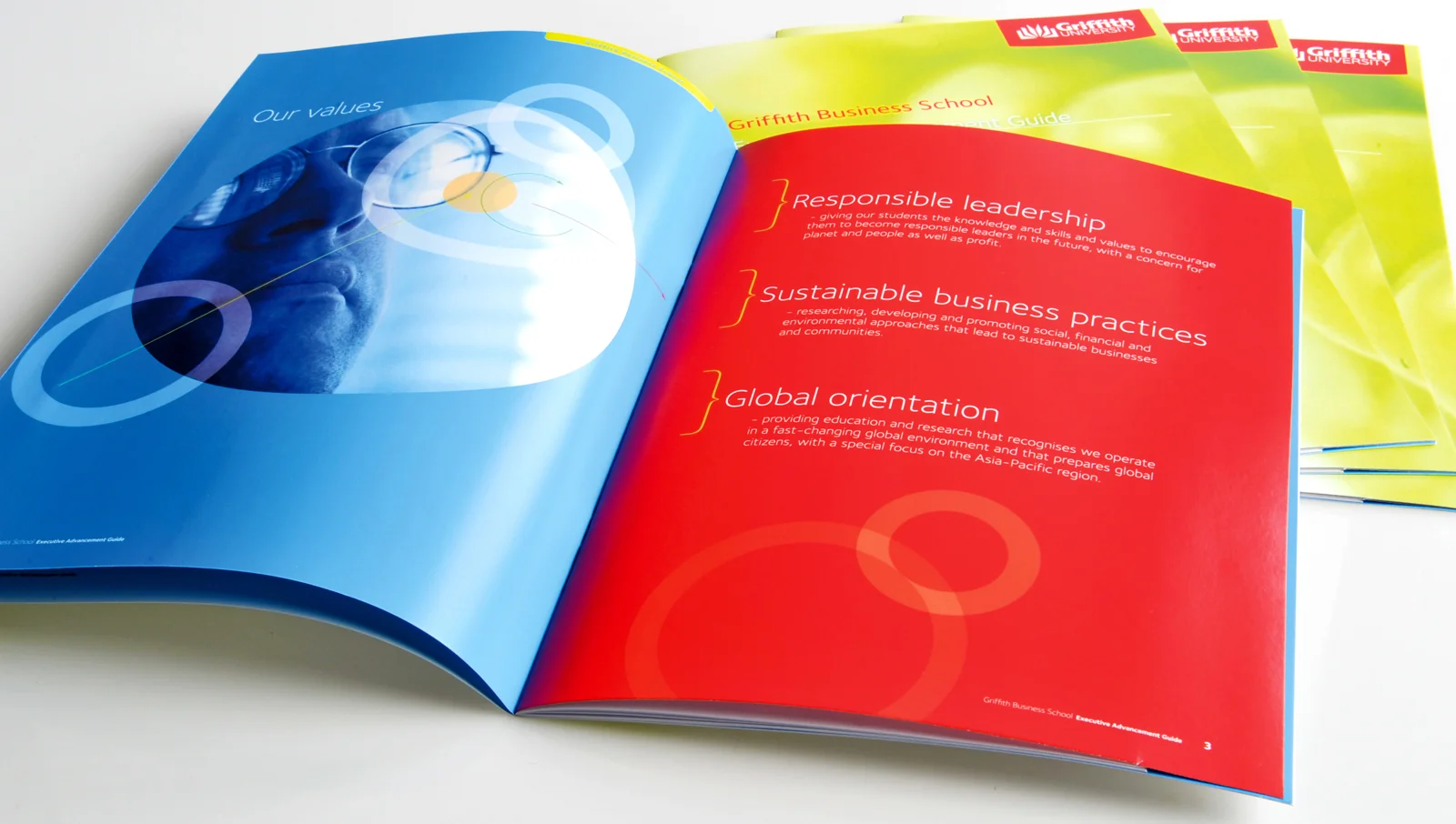 G riffith University Business School Postgraduate Degree Guide DESIGN: Sid Guglielmino CLIENT: Lisa Cotterell AGENCY: GDC