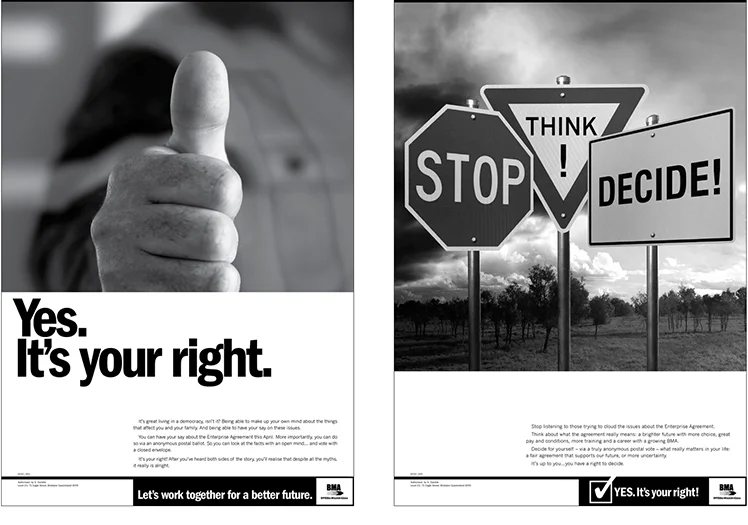 B HP Mitsubishi Alliance Enterprise Agreement Campaign Press Ads CONCEPT: Sid Guglielmino AGENCY: Rowland