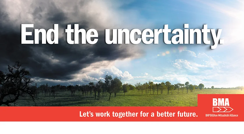 B HP Mitsubishi Alliance Enterprise Agreement Campaign Billboard CONCEPT: Sid Guglielmino AGENCY: Rowland