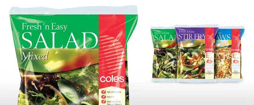 C oles Salad Range Packaging CONCEPT: Sid Guglielmino DESIGN: Sid Guglielmino AGENCY: GDC