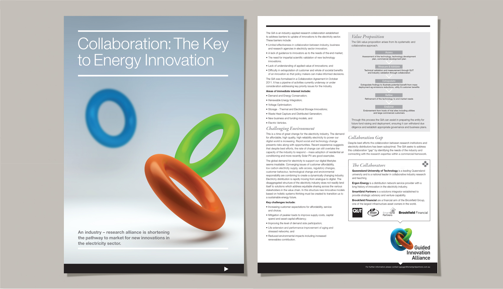 A4 Fact sheet for the Guided Innovation Alliance CONCEPT: Sid Guglielmino DESIGN and 3D RENDERING: Sid Guglielmino COPYWRITER: Peter Goggin CLIENT: Peter Goggin