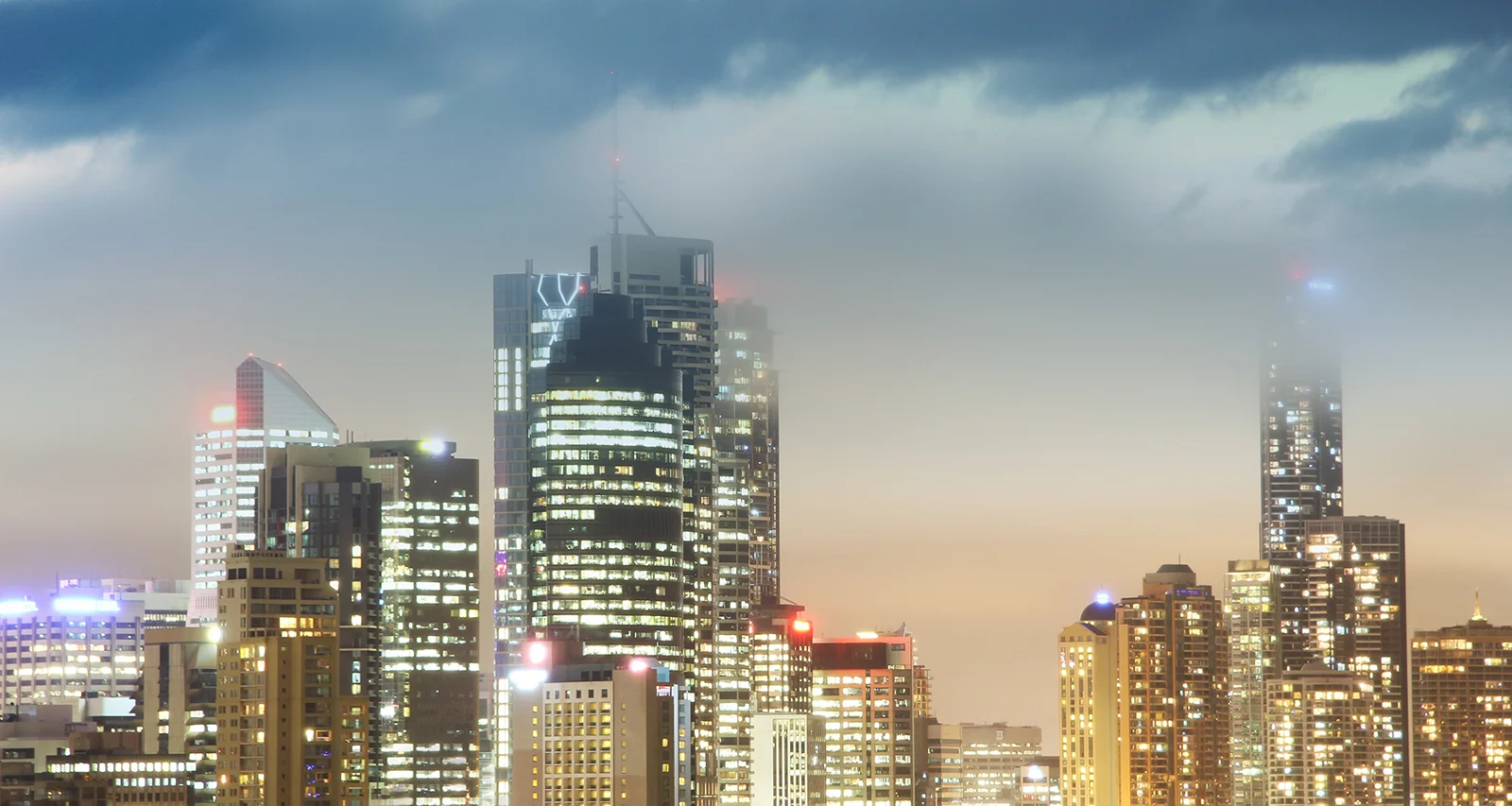 Stormy Evening in Brisbane, Queensland from Kangaroo Point. PHOTOGRAPHY: Sid Guglielmino