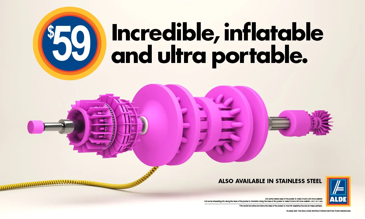 ALDE Unbelievable products at unbelievable prices Advertising meets Art? CONCEPT, DESIGN and PHOTOGRAPHY: Sid Guglielmino