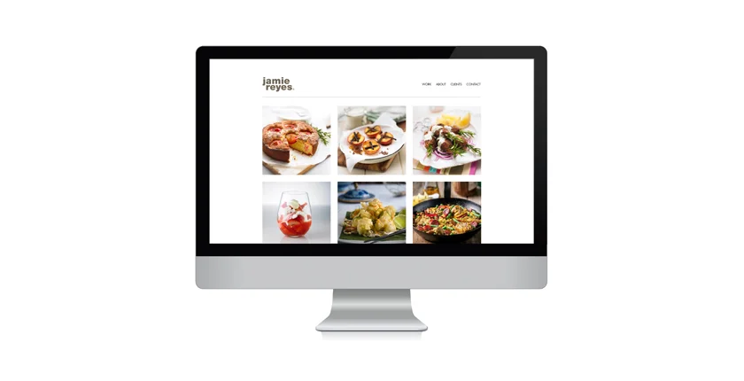 Website design and branding refresh for Jaime Reyes Food Stylist DESIGN: Sid Guglielmino CLIENT: Jaime Reyes