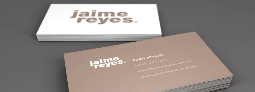 Business Card concept for Jaime Reyes Food Stylist DESIGN: Sid Guglielmino