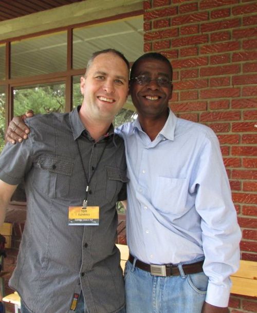 Bekele (Projector Director) and me