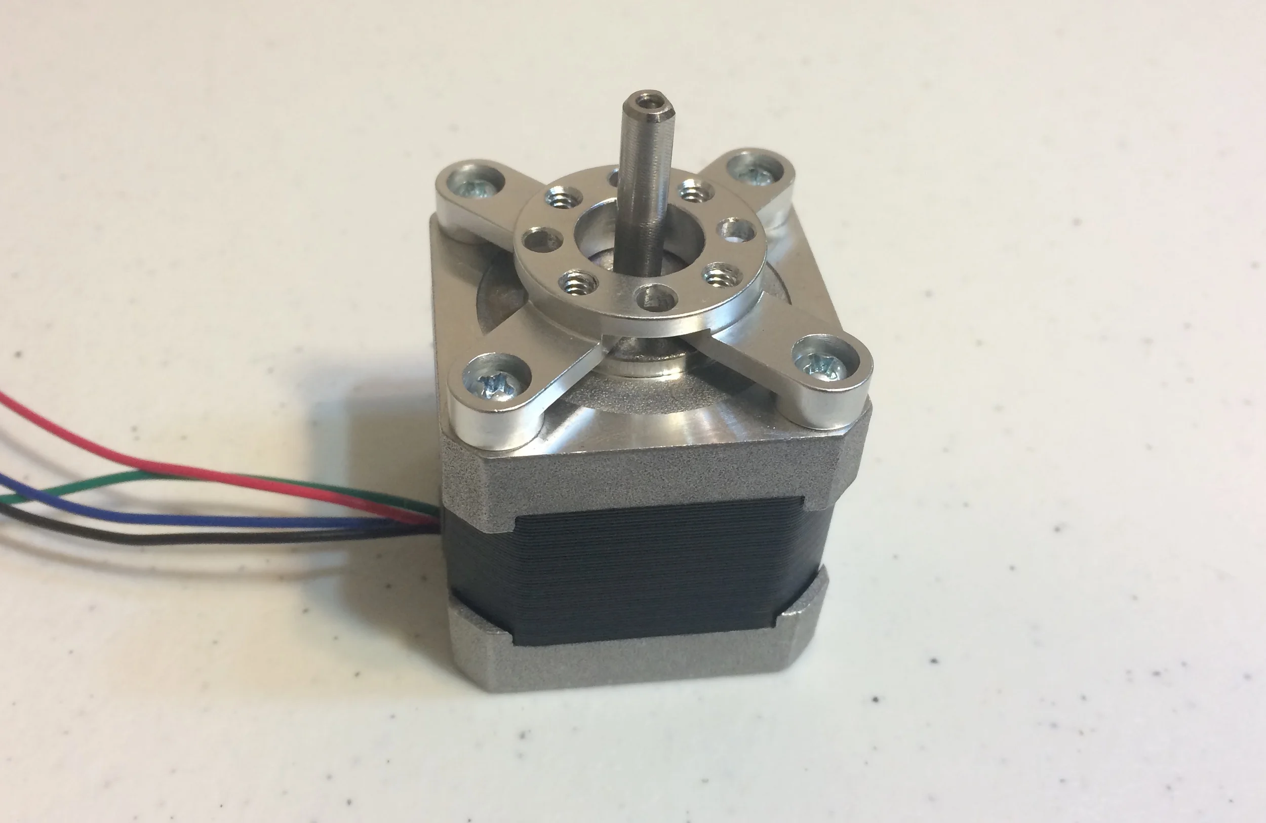 Stepper motor with actobotics stepper motor mount.