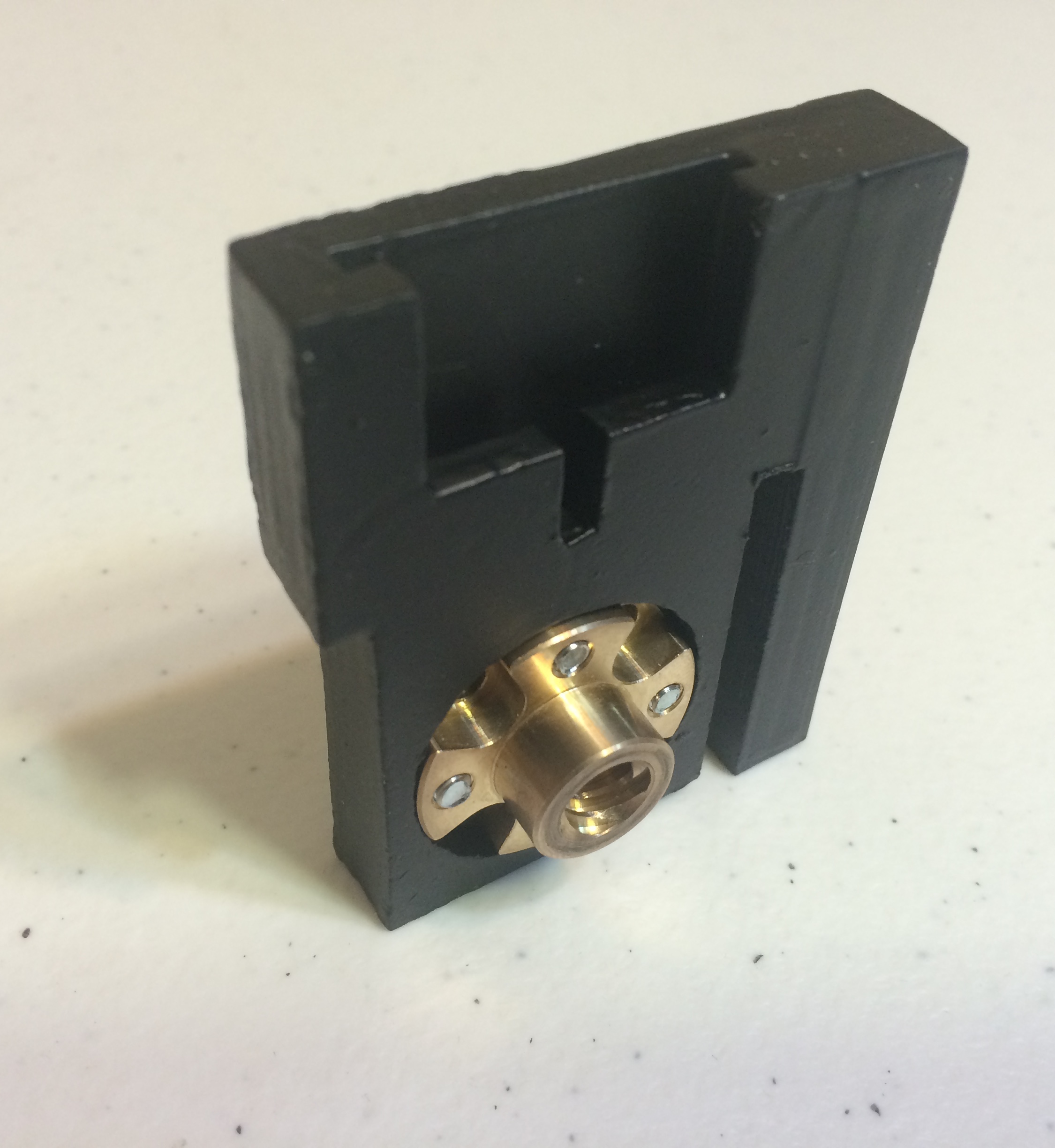 Front of PLUNGER UNIT WITH lead screw nut attached.