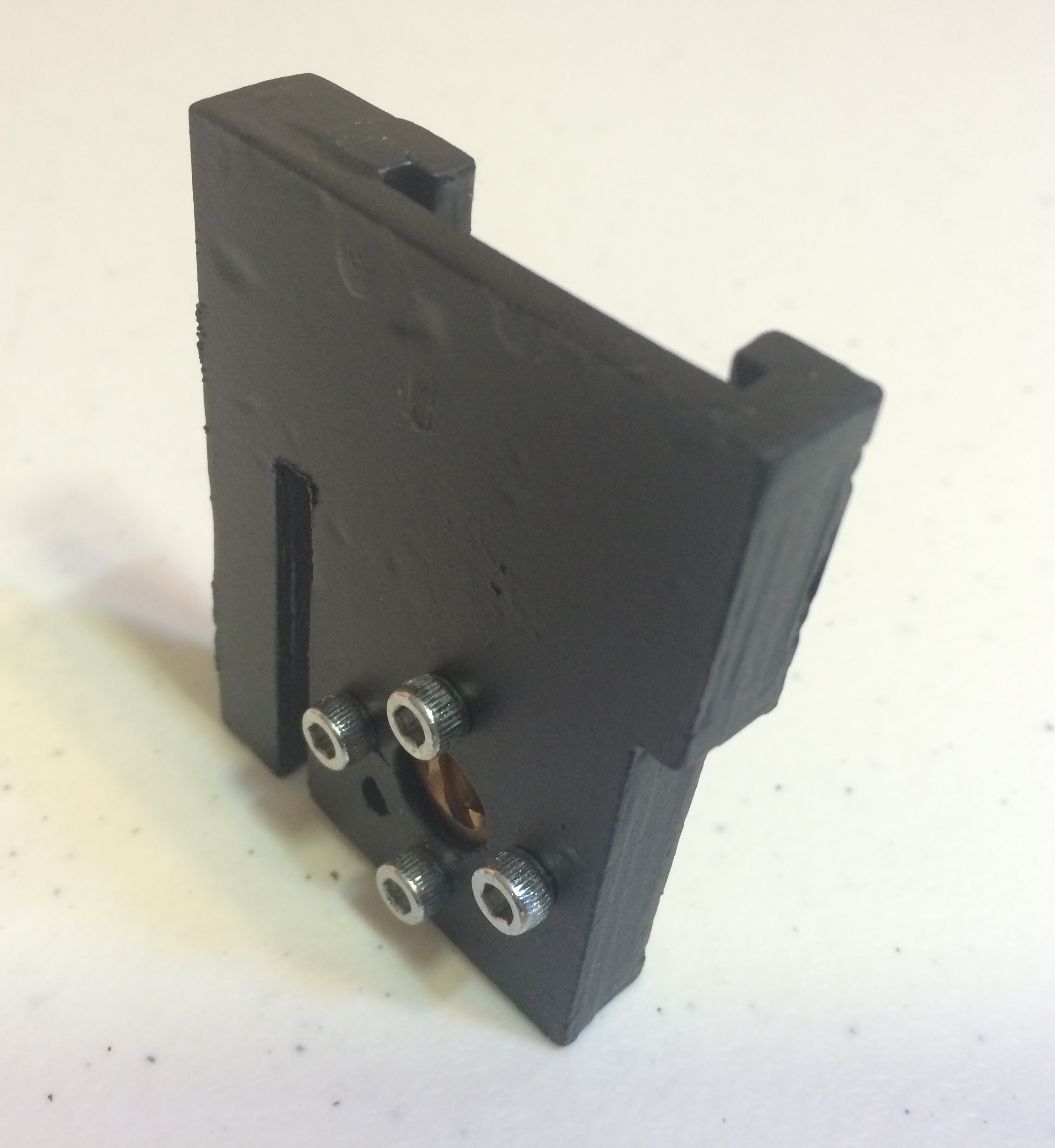 Back OF PLUNGER UNIT WITH LEAD SCREW NUT ATTACHED.