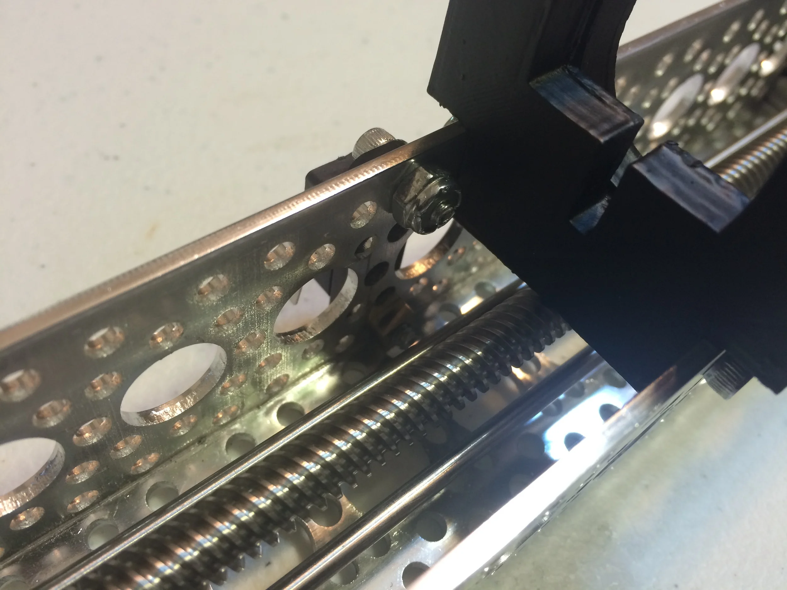 Inside view of one installed micro switch.