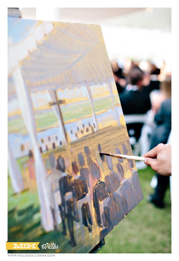 Live Event Artist // Millie Holloman Photography // Figure 8 Island, NC //  Coastal Weddding