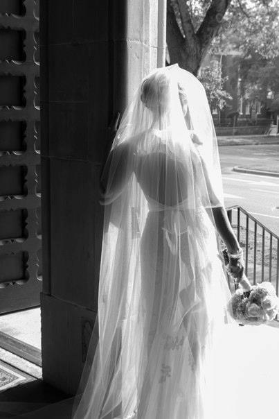 First Presbyterian Church, Wilmington, NC // Wed on Canvas, Live Wedding Painting // Ben Keys // Photo Courtesy of Peacock Portraits