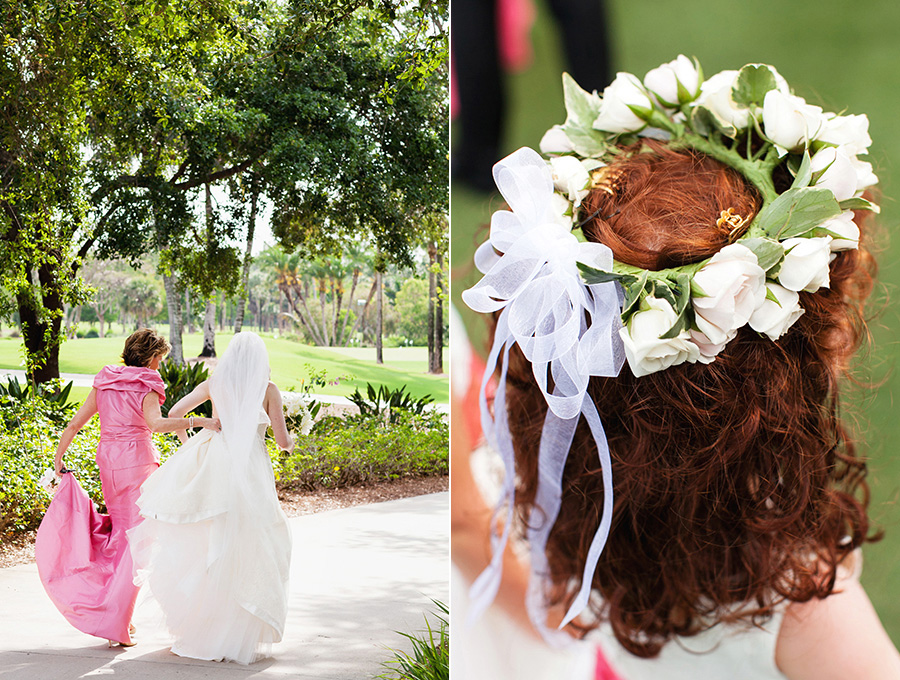 Royal Poinciana Golf Club, Naples, FL // Wedding Artist Ben Keys, Wedding Painter of Wed on Canvas // Lucia Paul Designs // Photo Courtesy of Jonathan Young Weddings