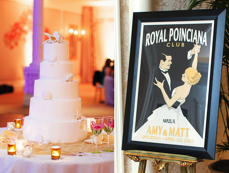 Royal Poinciana Golf Club, Naples, FL // Wedding Artist Ben Keys, Wedding Painter of Wed on Canvas // Lucia Paul Designs // Photo Courtesy of Jonathan Young Weddings