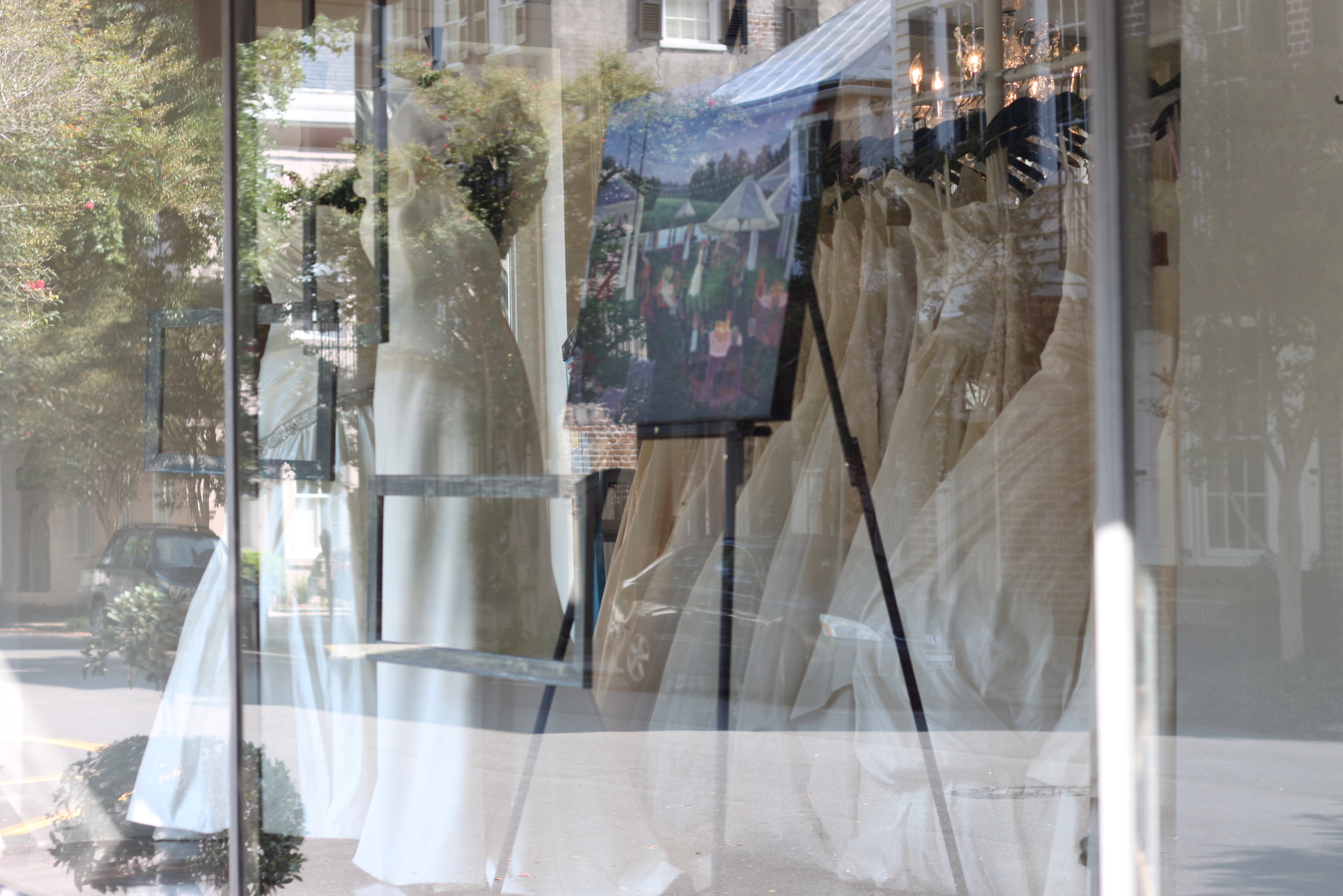 Fabulous Frocks + Wed on Canvas Window Display //