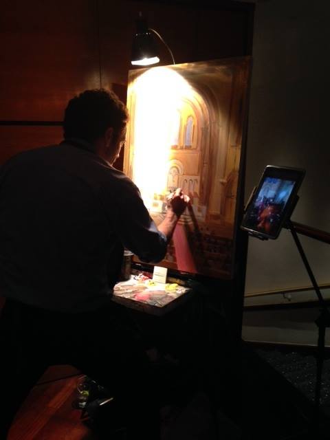 live-wedding-painting-by-event-artist-ben-keys-of-wed-on-canvas-universalist-national-memorial-church-washington-dc