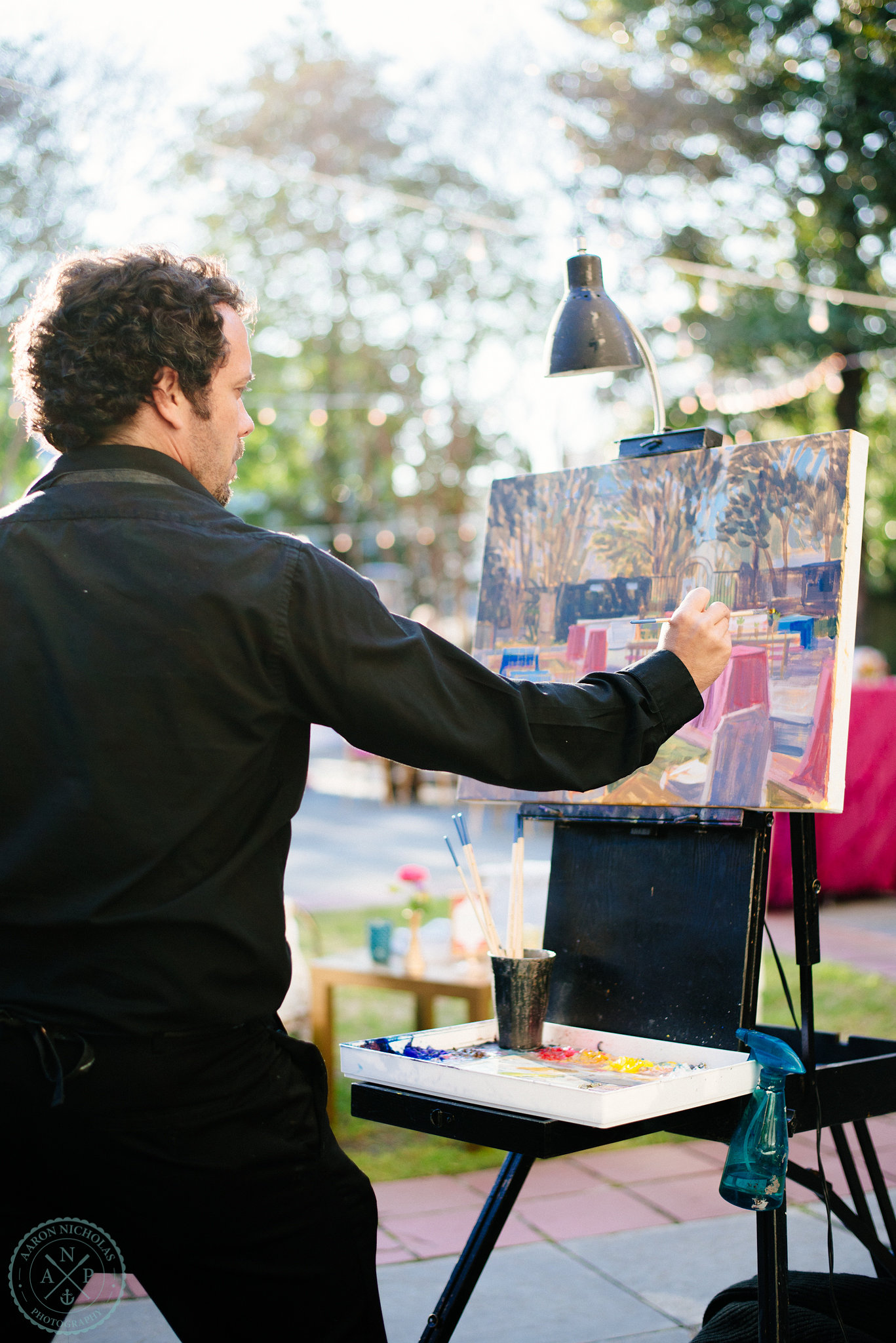 live-artist-the-knot-painting-live-wed-on-canvas-ben-keys-gibbes-museum-charleston-plein-air-painting