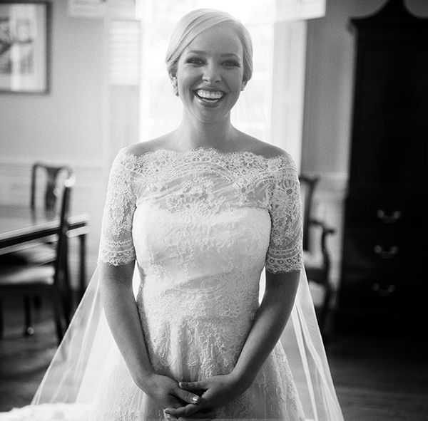 monique-lhuillier-lace-ball-gown-off-the-shoulder-sleeves-charleston-winter-wedding-hibernian