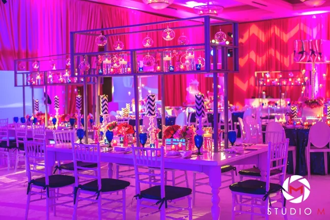 hot-pink-bat-mitzvah-south-florida-luxury-planning-navy-chevron-white-carpet