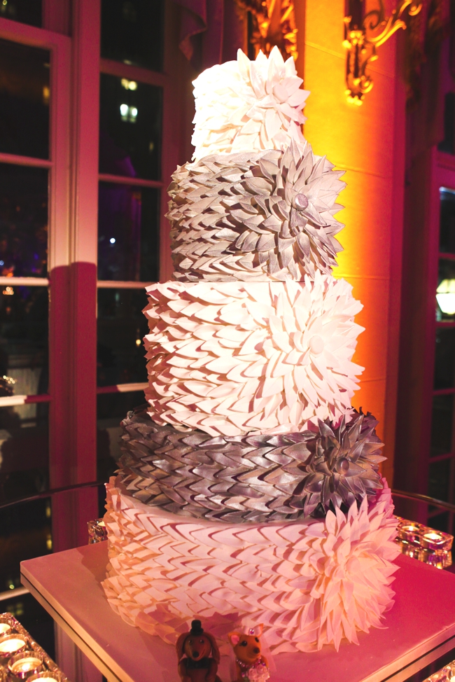 modern-silver-and-ivory-cake-covered-in-petals-the-breakers-palm-beach-luxury-wedding-cake