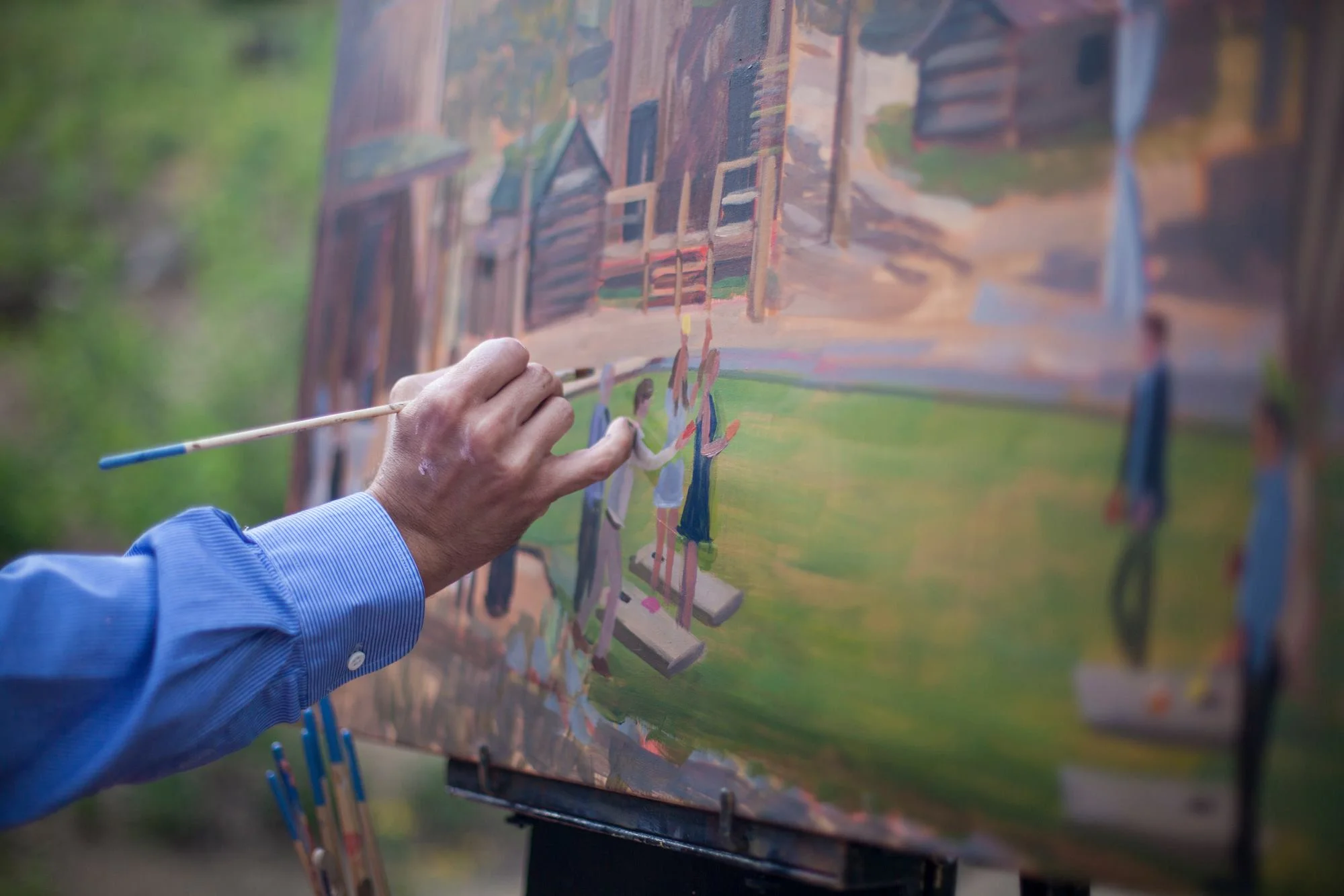 live-wedding-artist-ben-keys-of-wed-on-canvas-painting-live-at-wedding-reception
