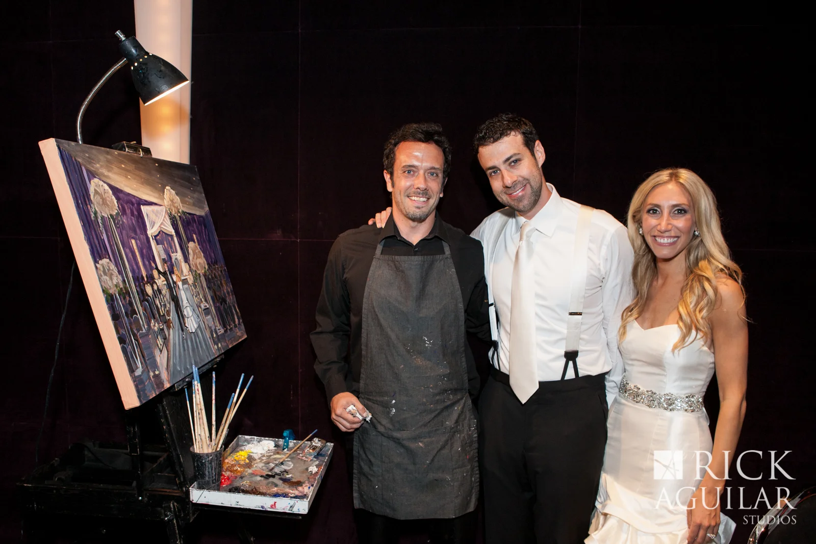 live-wedding-artist-ben-keys-of-wed-on-canvas-live-wedding-painter-chicago-sofitel-hotel-miami-chicago-paris