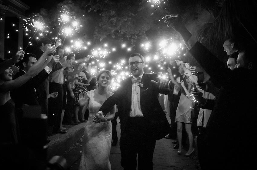 wickliffe-house-wedding-unique-charleston-historic-venue-sparkler-grand-exit-bride-and-groom-wedding-painting-wed-on-canvas