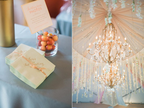 hanging-floral-chandelier-with-petals-and-crystals-in-wedding-tent