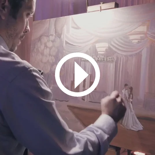 wed-on-canvas-wedding-artist-ben-keys-painting-live-during-miami-new-york-paris-wedding
