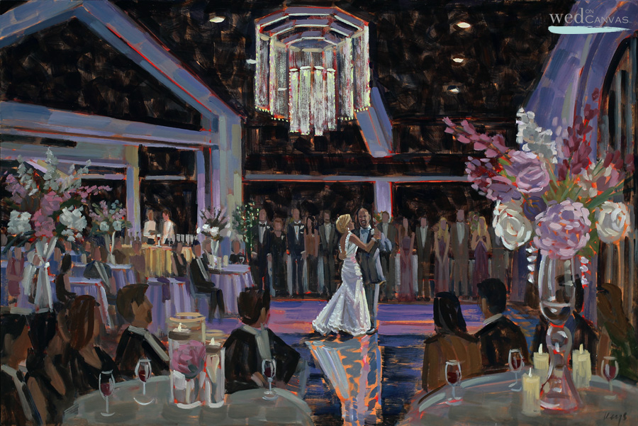 Rebecca and Isaac | Rock Springs Center | Live Wedding Painting