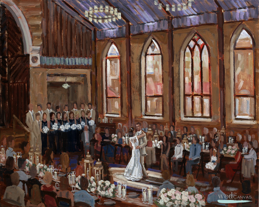 Live Wedding Painting | Brooklyn Arts Center | Wilmington, NC