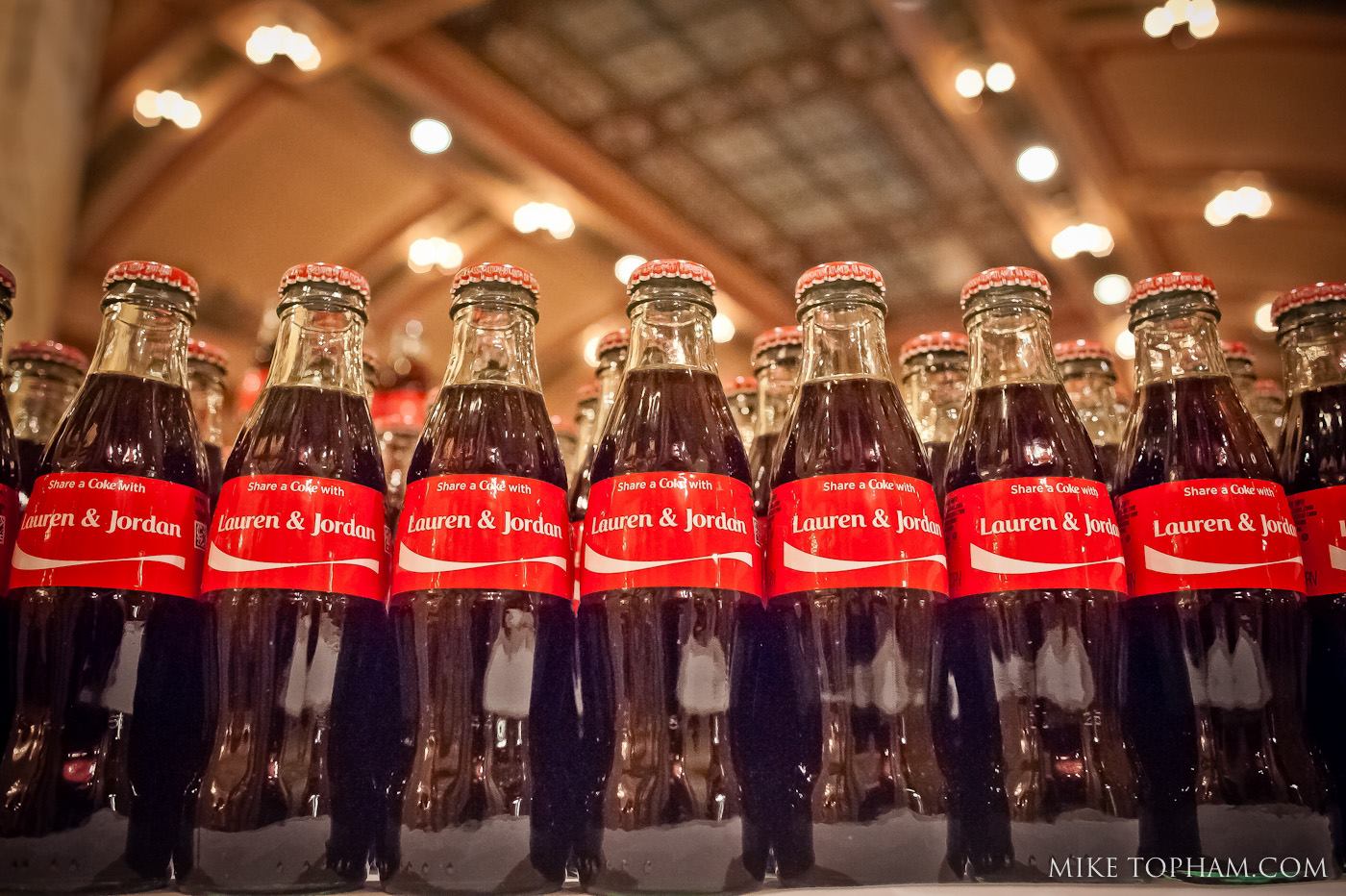 We loved their custom Coke bottles given to each guest at the end of the reception!