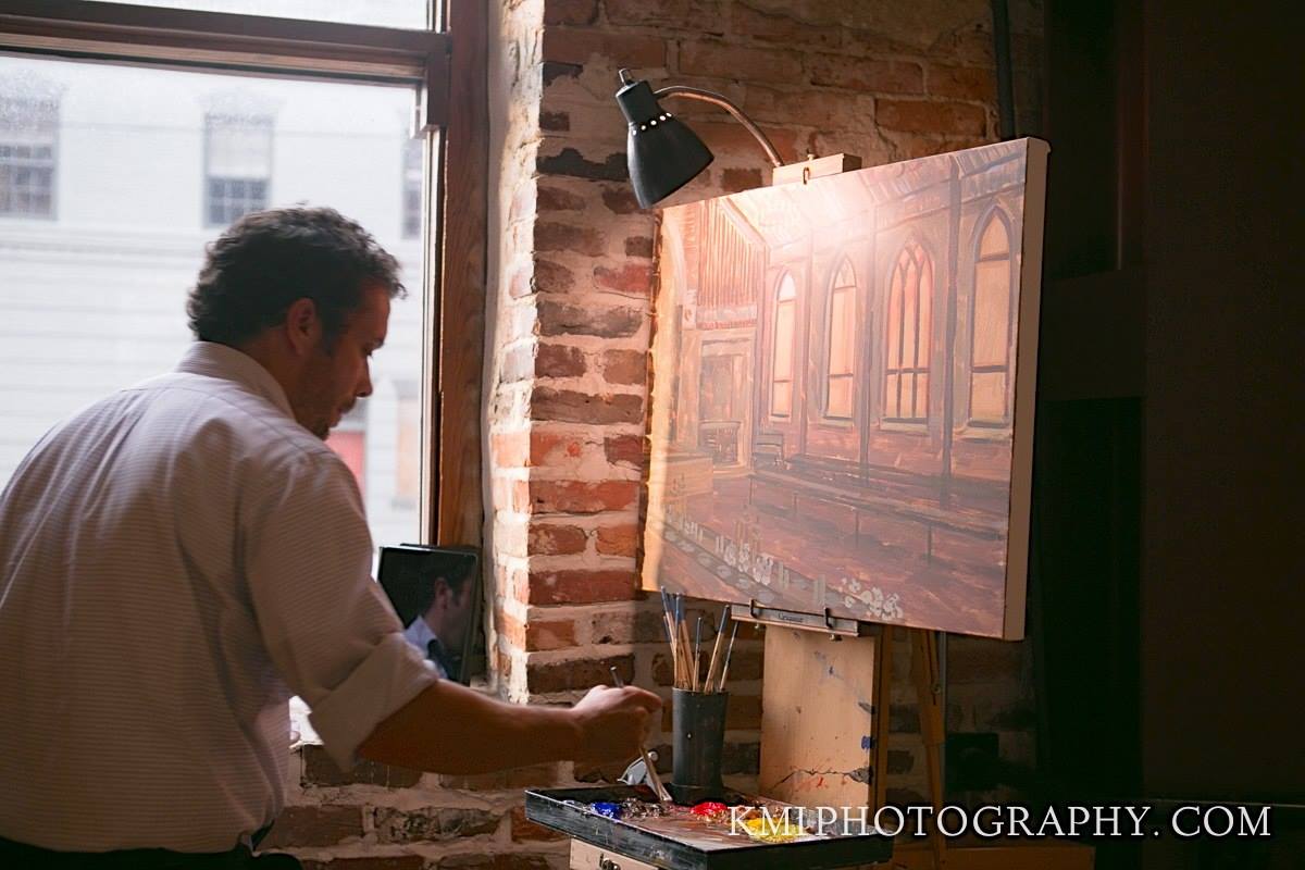 live-wedding-painting-by-wedding-artist-ben-keys-of-wed-on-canvas