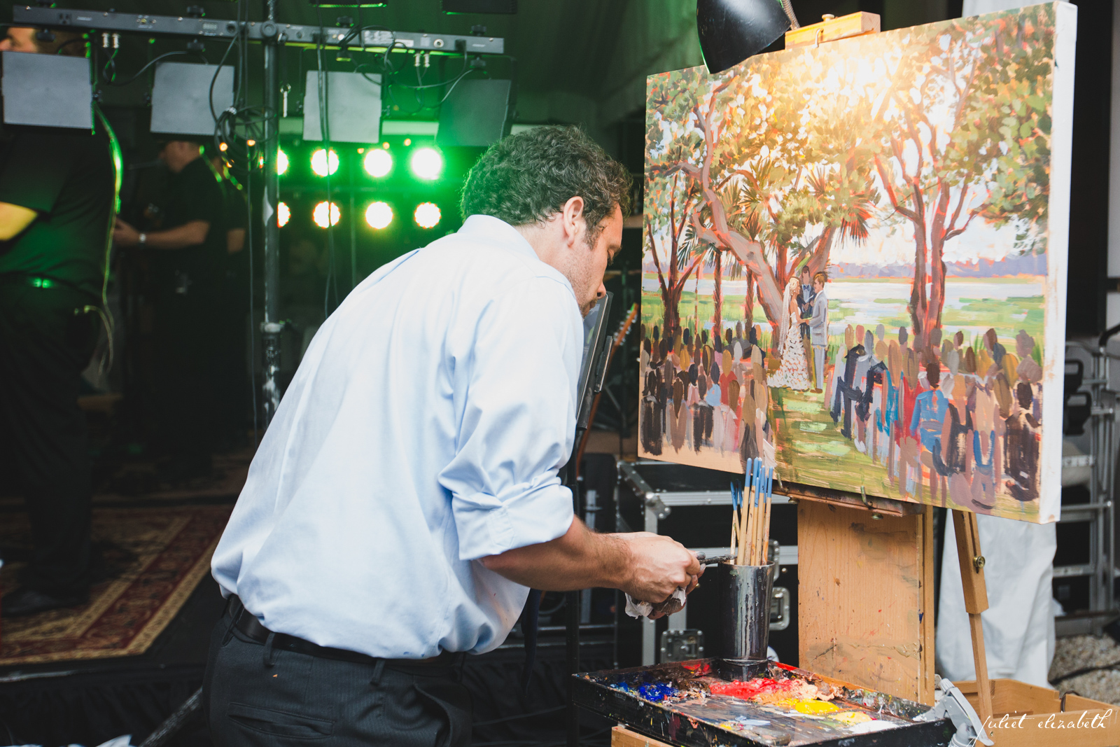 Live Wedding Painter, Ben Keys of Wed on Canvas