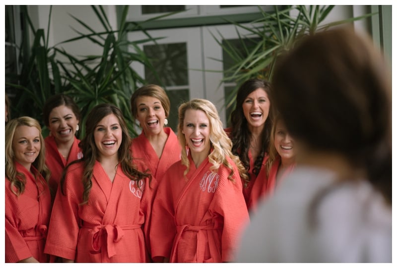 monogrammed-coral-bridesmaids-robes-for-wedding-day