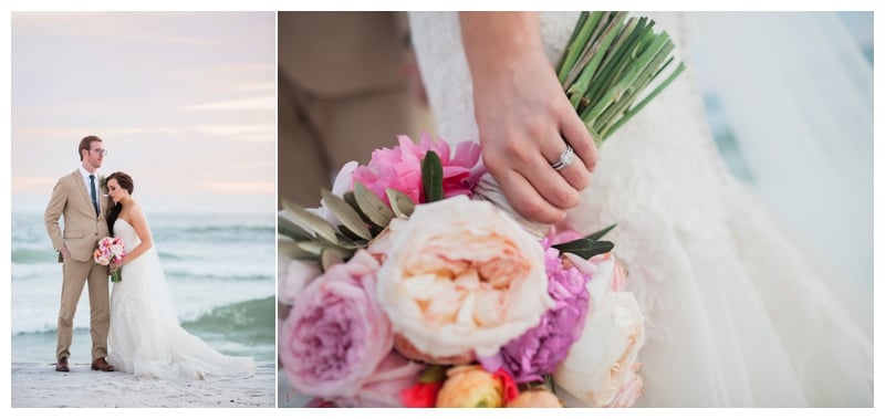 colorful-bridal-bouquet-beach-wedding