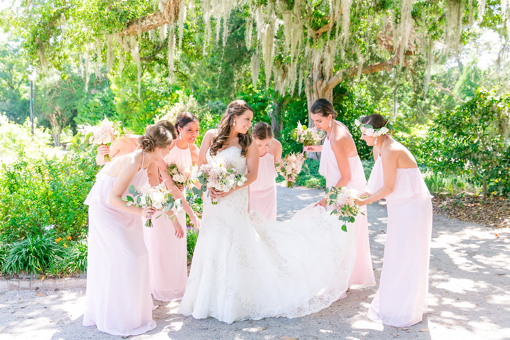 wadmalaw-island-wedding-blush-bridesmaids-dresses