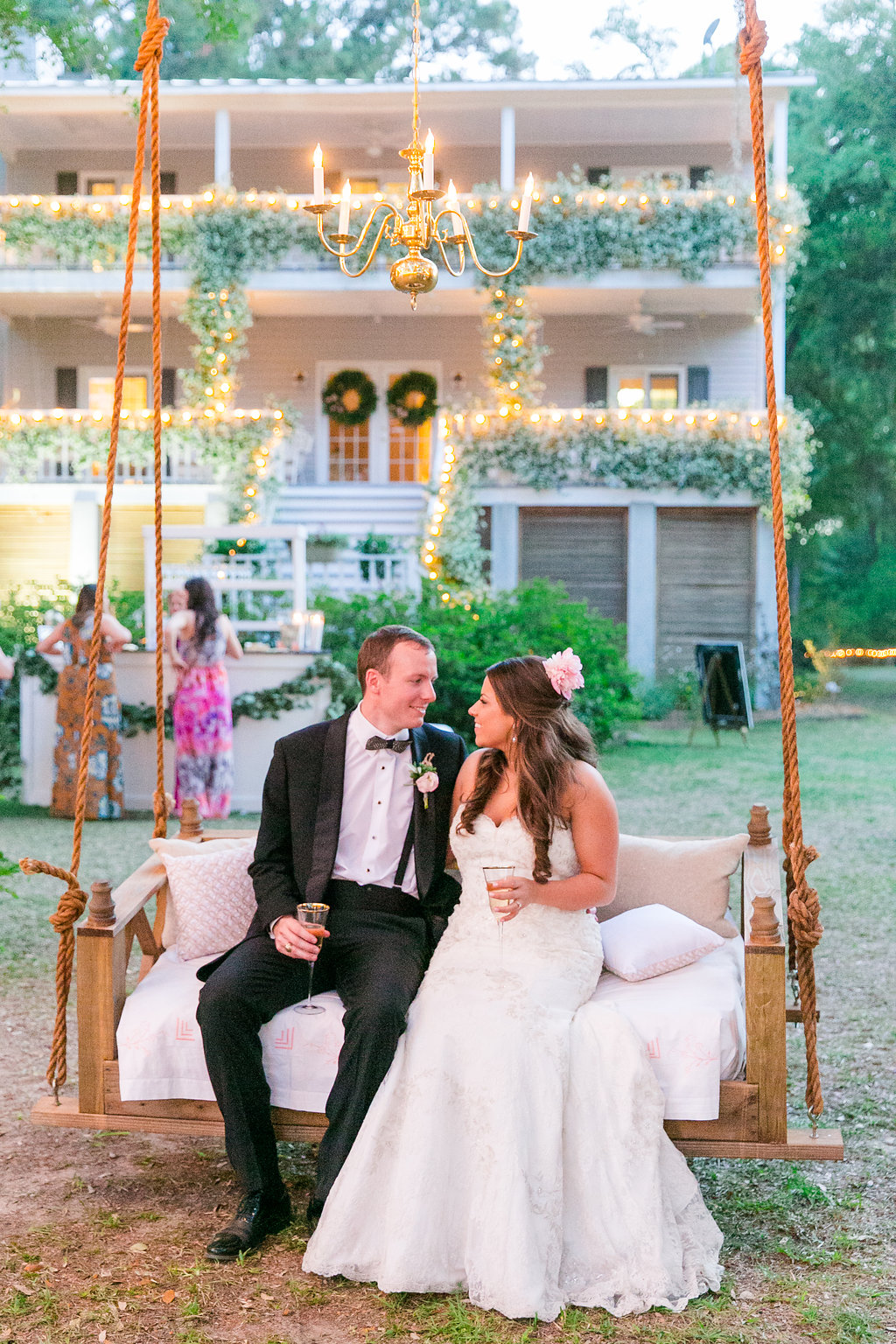 charleston-sc-wedding-reception-swing-for-bride-and-groom