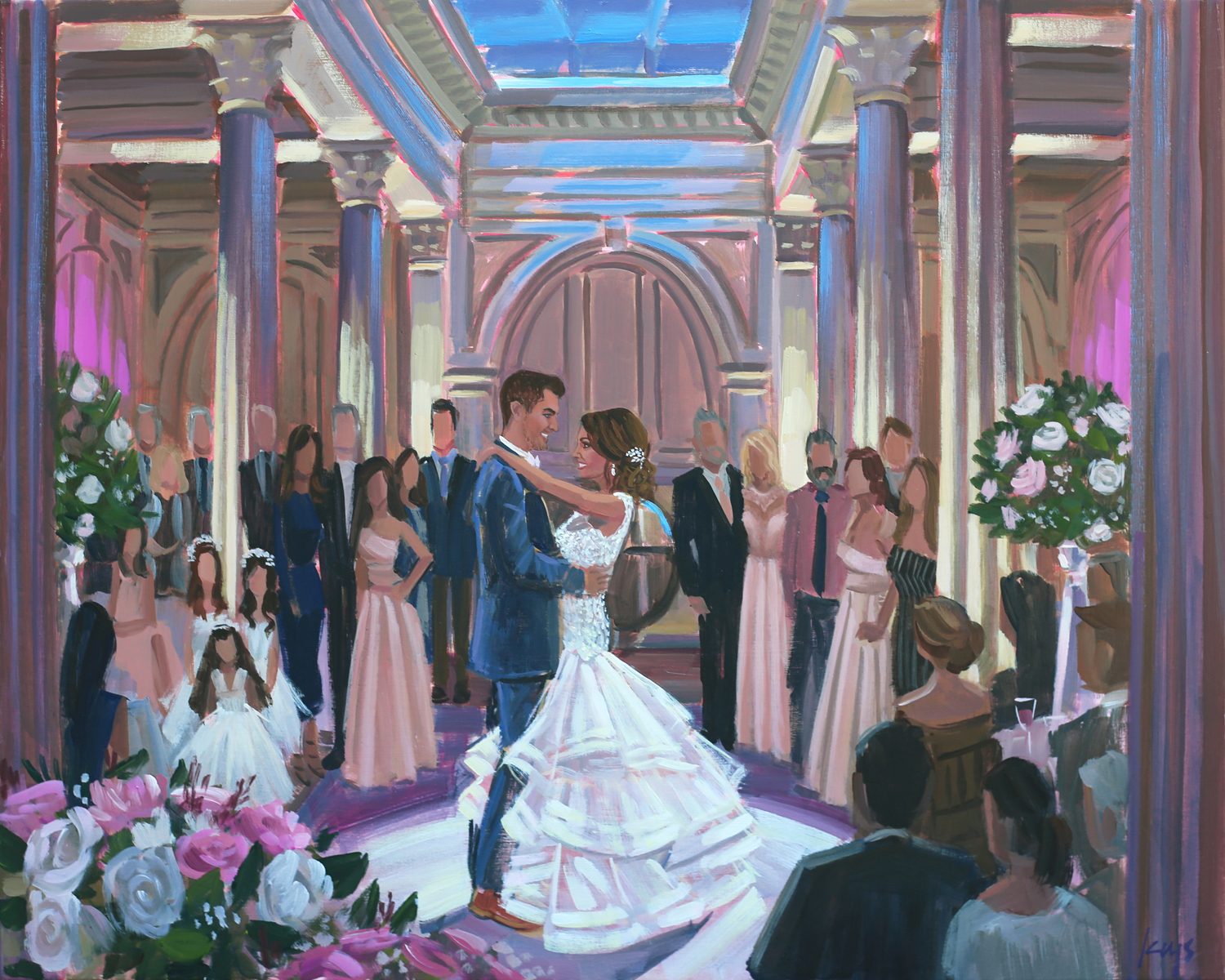live-wedding-painter-st-augustine-the-treasury-on-the-plaza