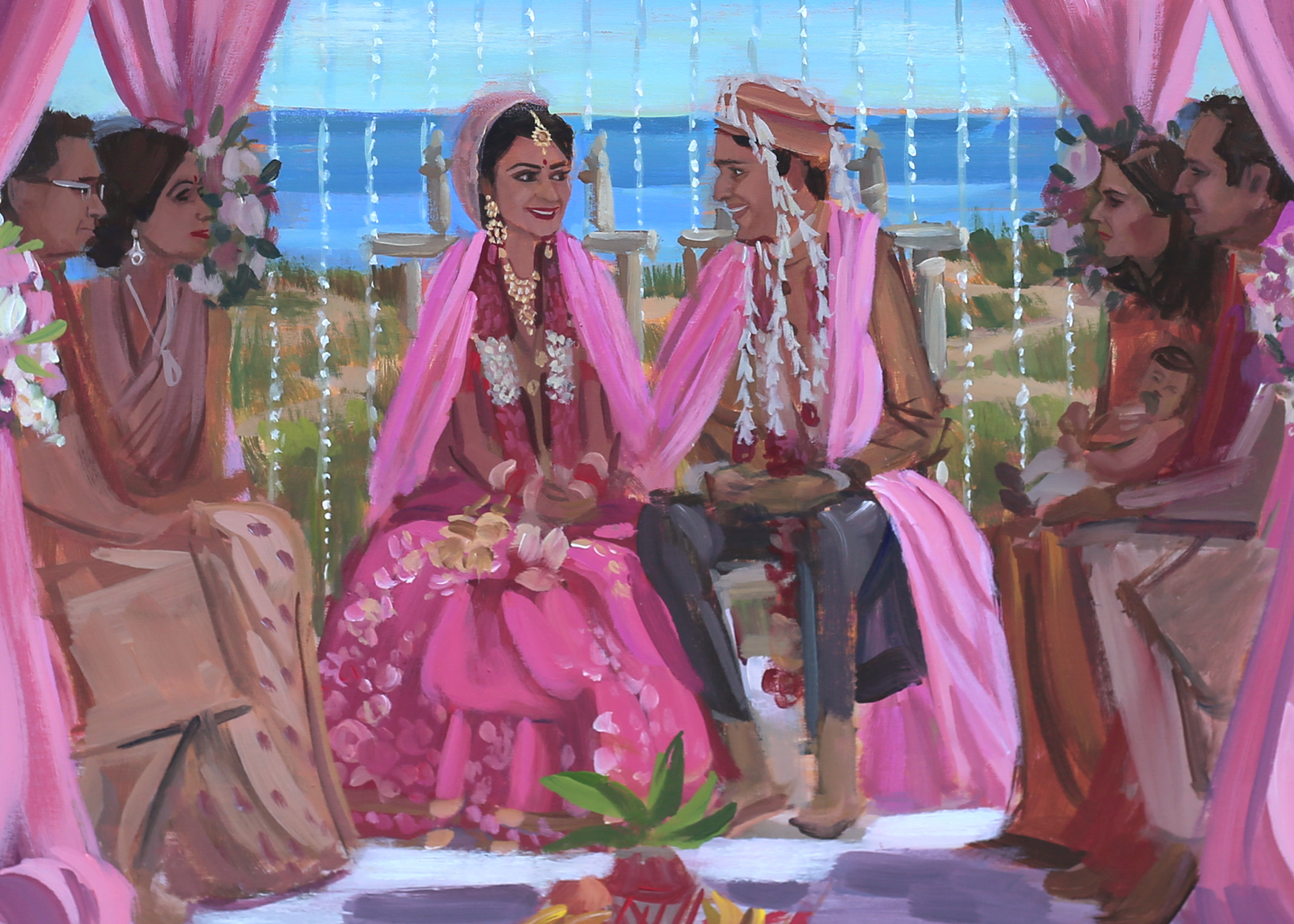 live-wedding-painter-florida-amelia-island-wedding