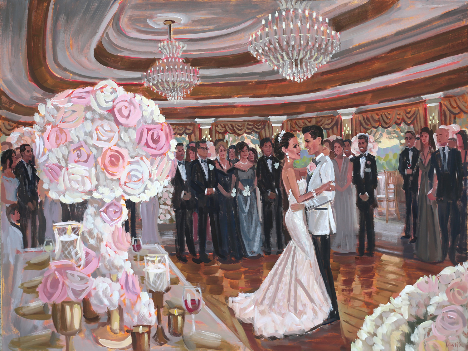 live-wedding-painter-nyc-oheka-castle