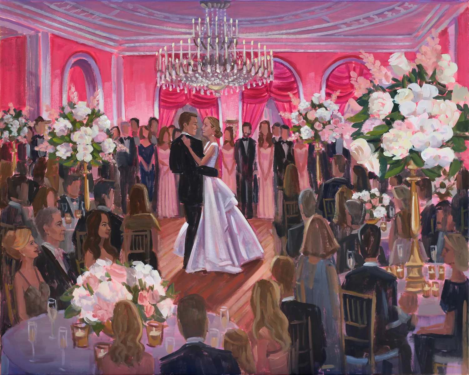 Live Wedding Painter Gallery of Live Wedding Paintings by Ben Keys — Live Wedding Painting