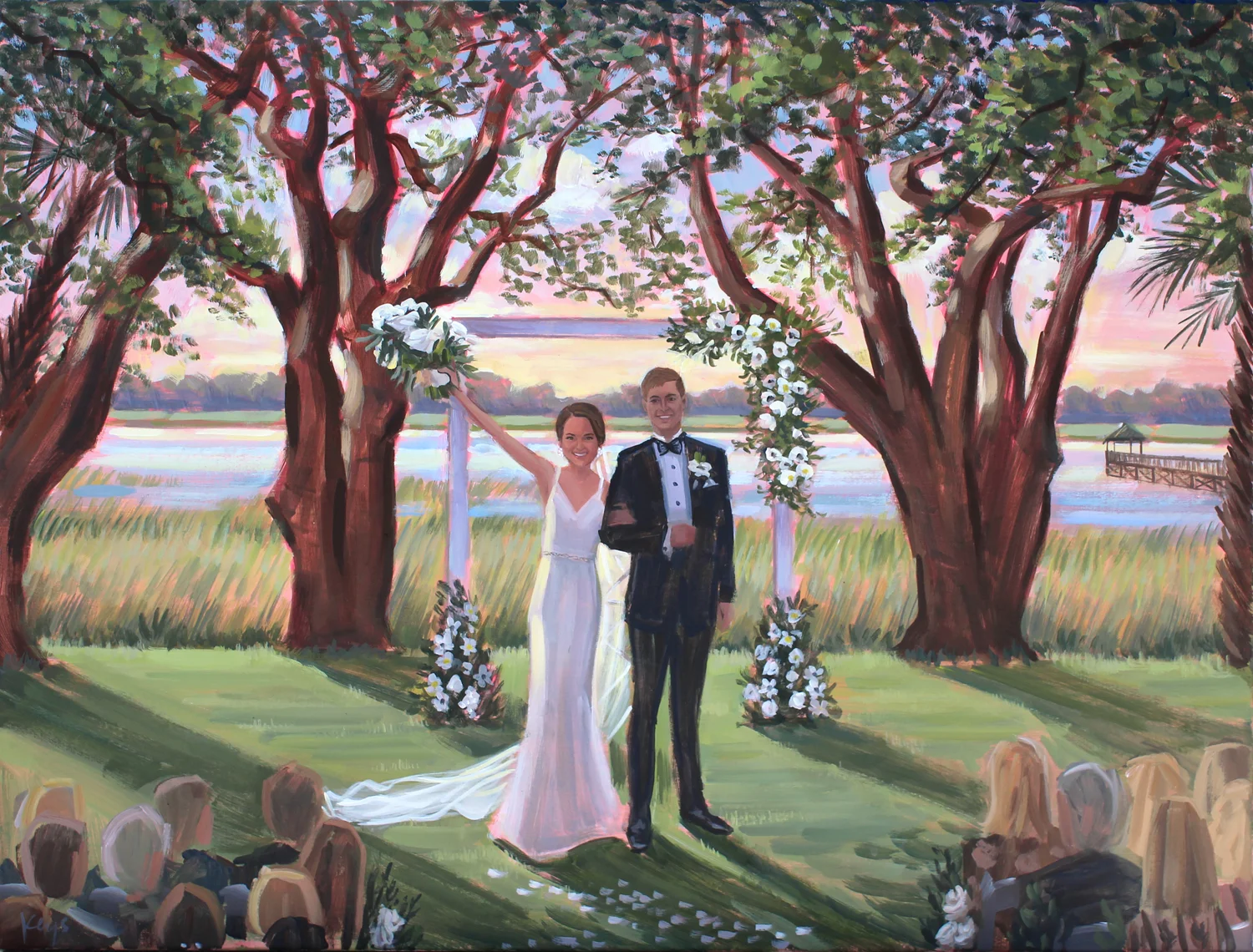 Благословение новобрачных картина