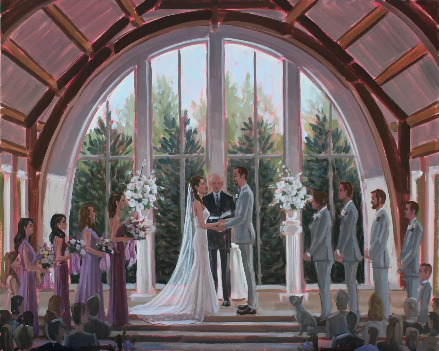 Live Wedding Painting Houston Texas Wed On Canvas Live