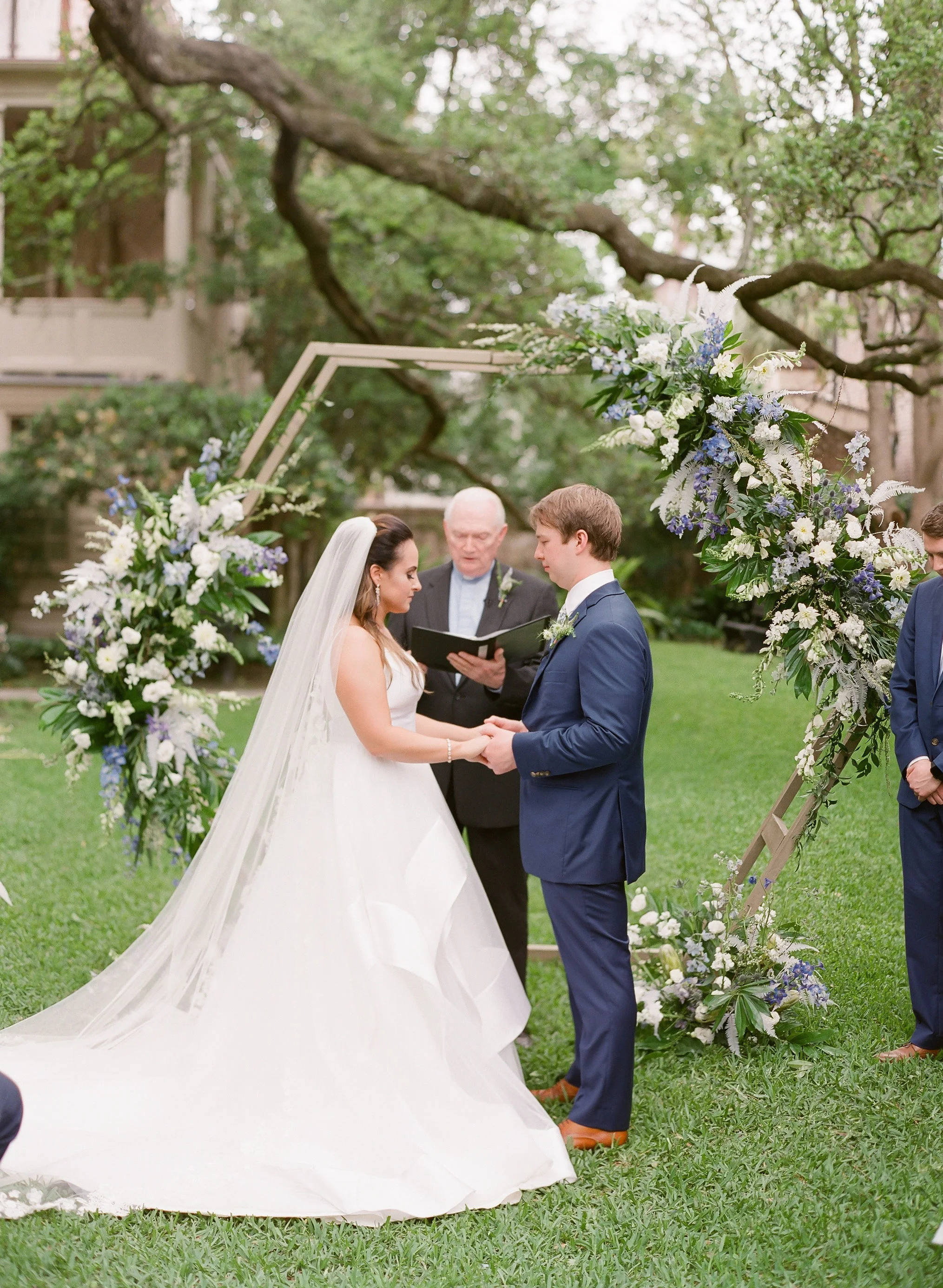 Downtown Charleston Wedding Ceremony outdoors
